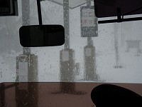 フロントガラスが凍り付く!!